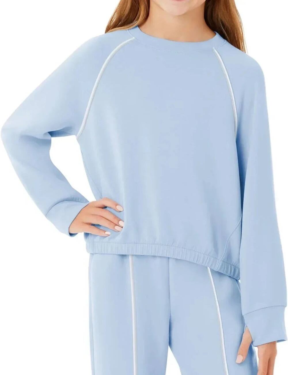 NWT Member's Mark Blue Sandwash Pullover Sweatshirt Youth Size Large 10/12